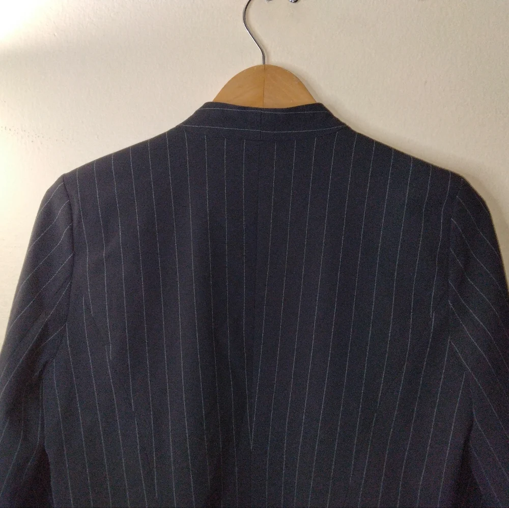 Halogen Clean Open Front Pinstripe Blazer Size M